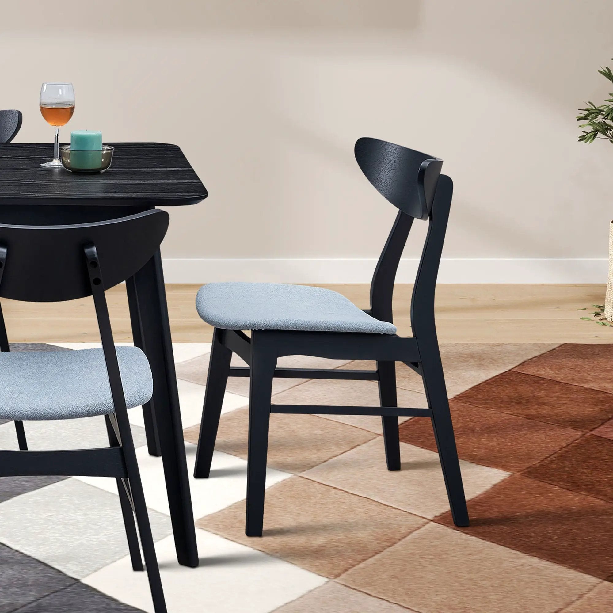 Wooden Dining Chairs Set of 2 by HouseOfZazla