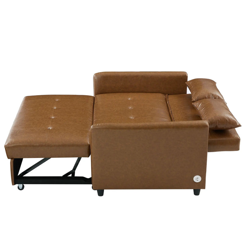 Convertible Sleeper Sofa Bed With 3 USB Ports by HouseOfZazla