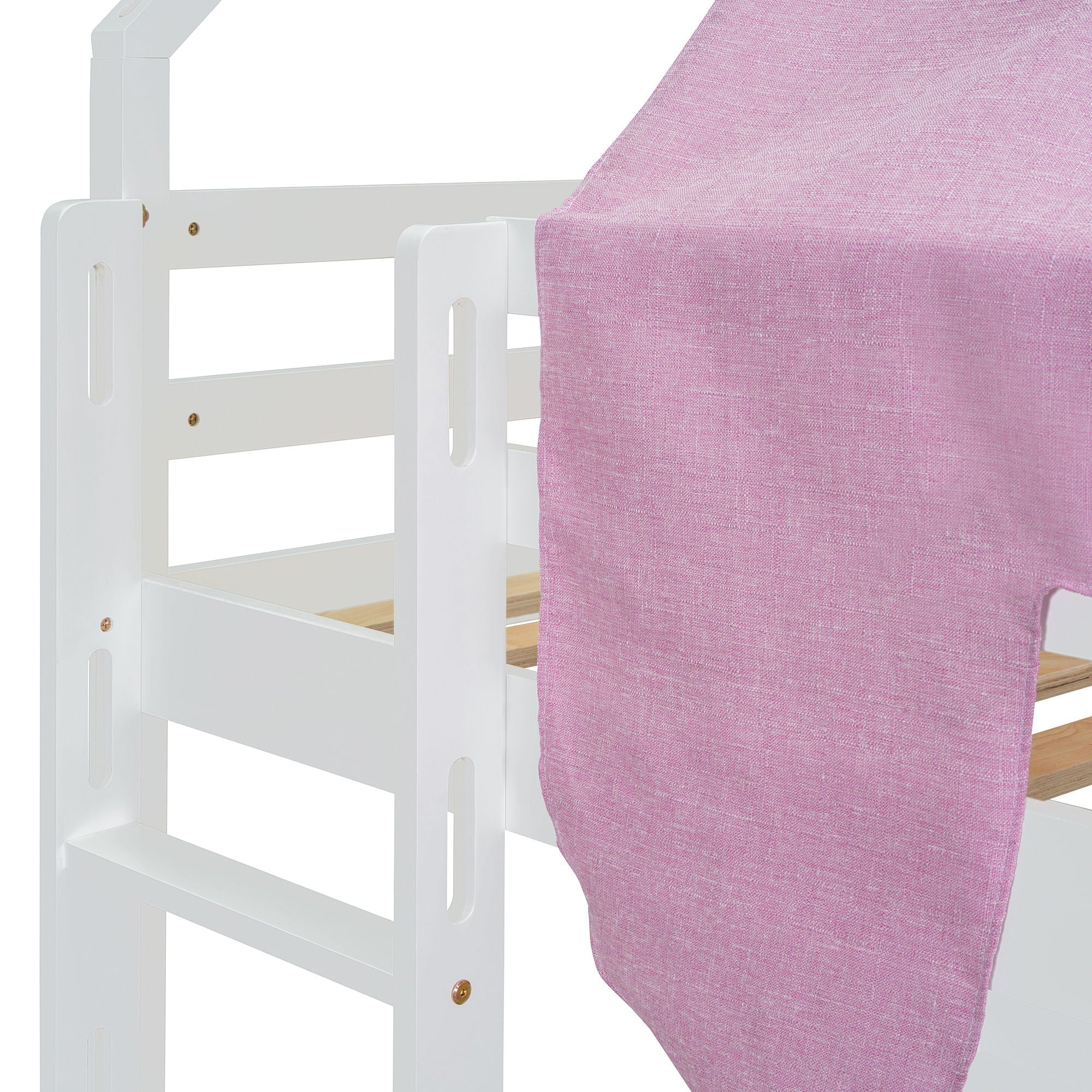 Loft Bed With House Shaped Frame And Tent by HouseOfZazla