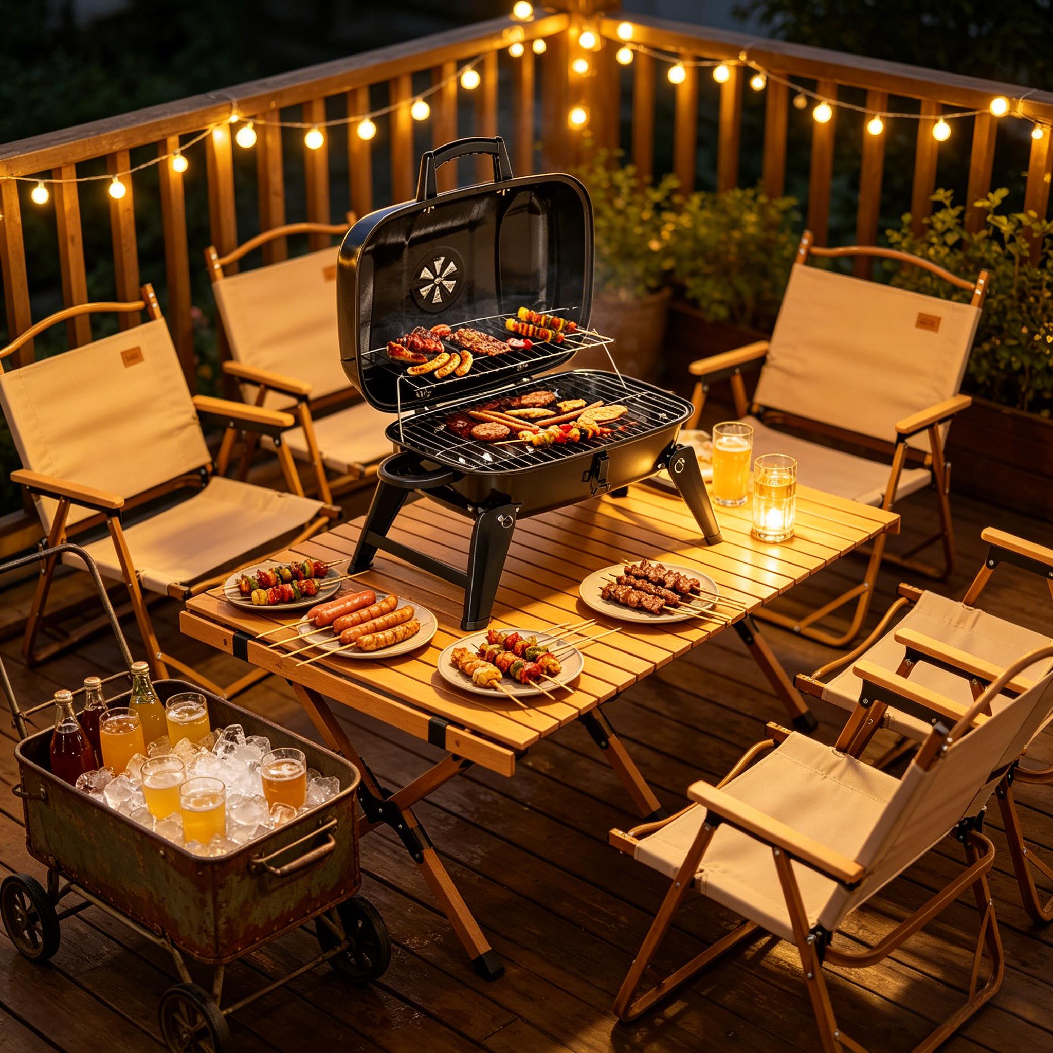 Small Portable Charcoal Grill by HouseOfZazla