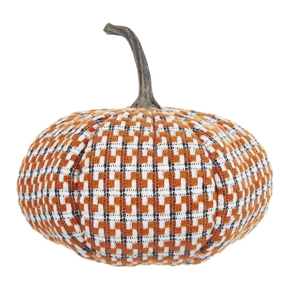 Pumpkin Ornament Decor For Holiday Harvest Festival Fall Festival & Thanksgiving (Set of 2) - Orange Multi by Unique Piece Furniture
