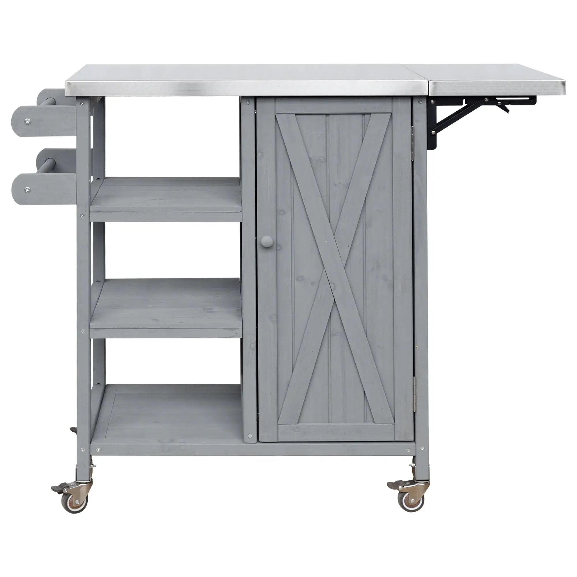 Foldable Outdoor Kitchen Island Patio Kitchen Cart by HouseOfZazla