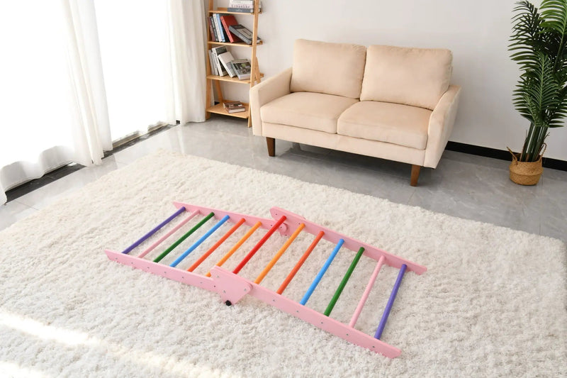 Gardenia - Pikler Triangle Set, Montessori Toddler Climbing Toys, 2 Piece by HouseOfZazla
