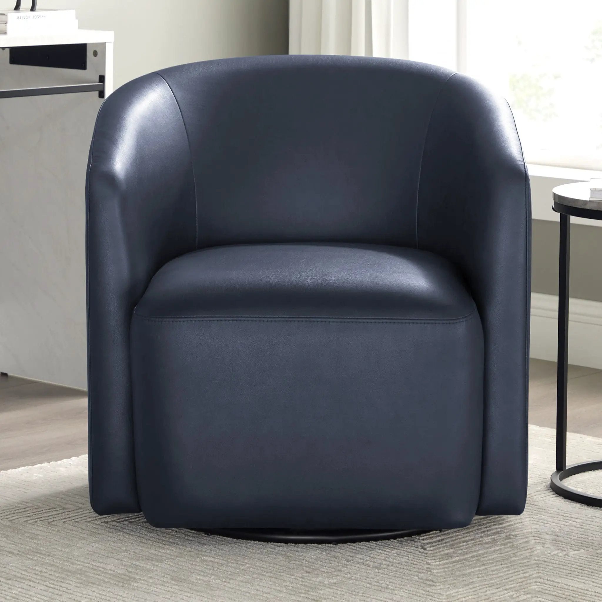 Ardena - Modern Swivel Barrel Chair by HouseOfZazla