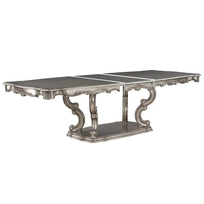 Ariadne - Dining Table With Pedestal - Antique Platinum by Unique Piece Furniture