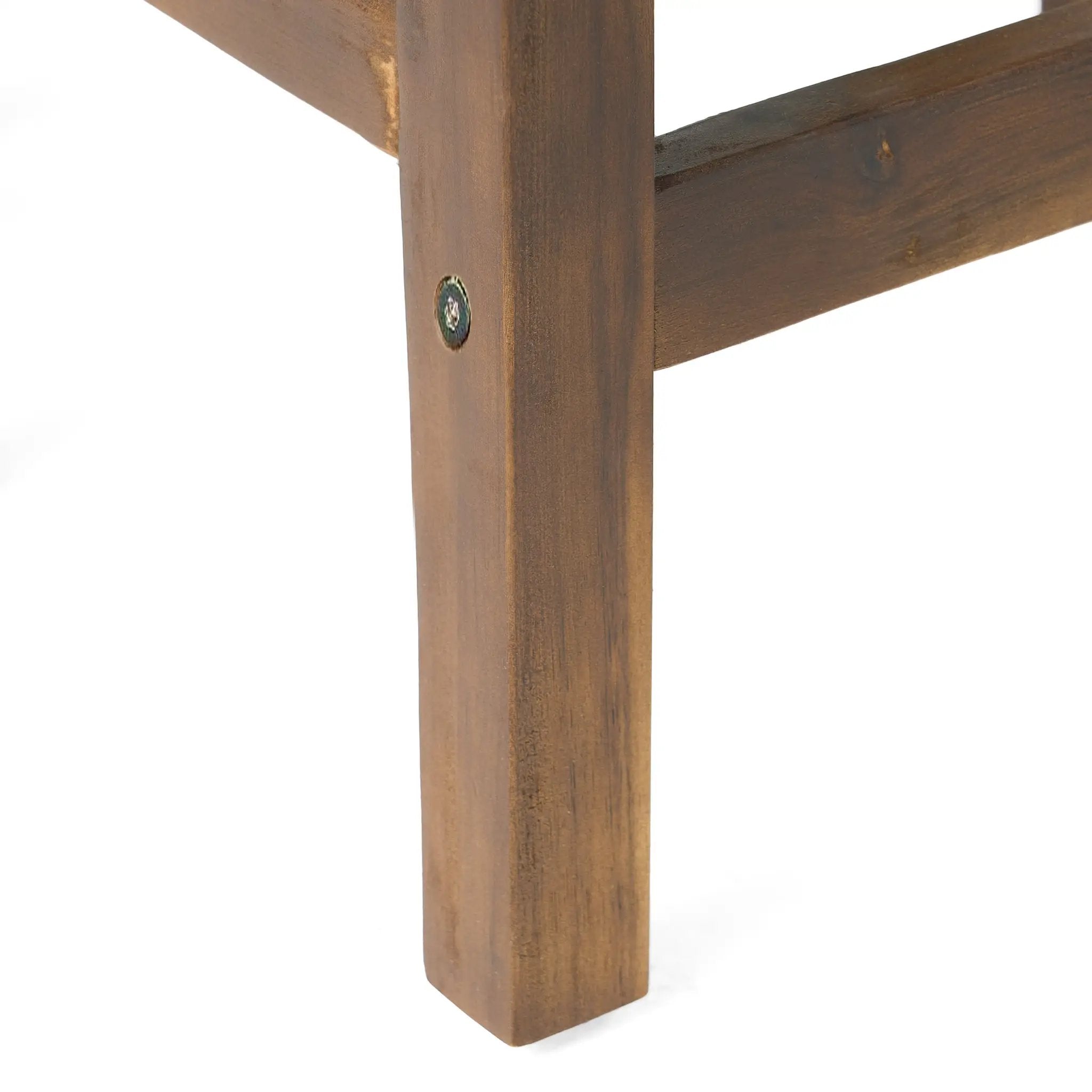 Outdoor Acacia Wood Counter Height Barstool Set of 2 by HouseOfZazla