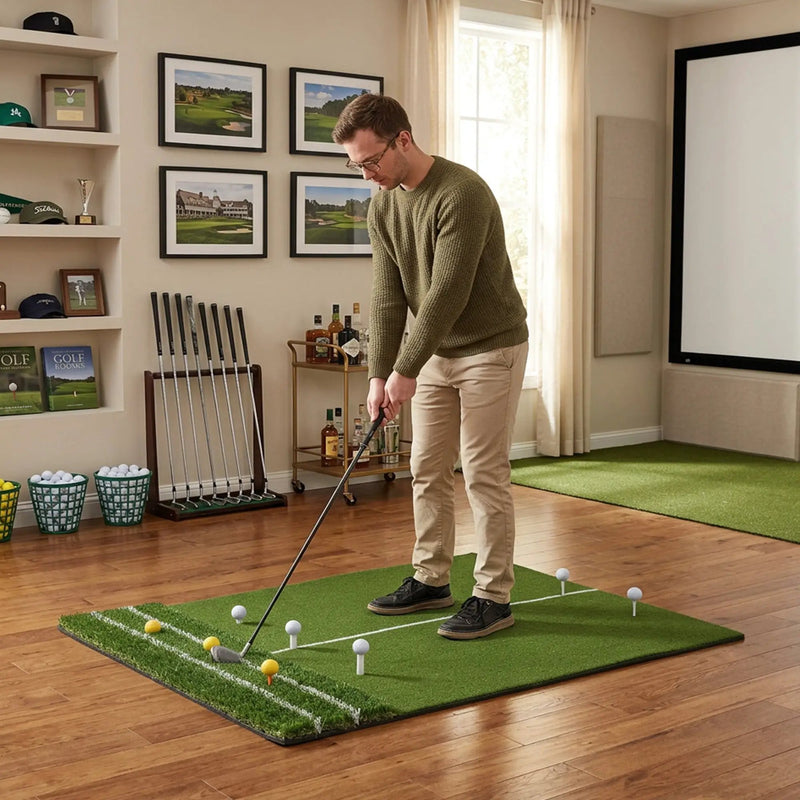 5'x4' Golf Hitting Mat with Guide Line by HouseOfZazla