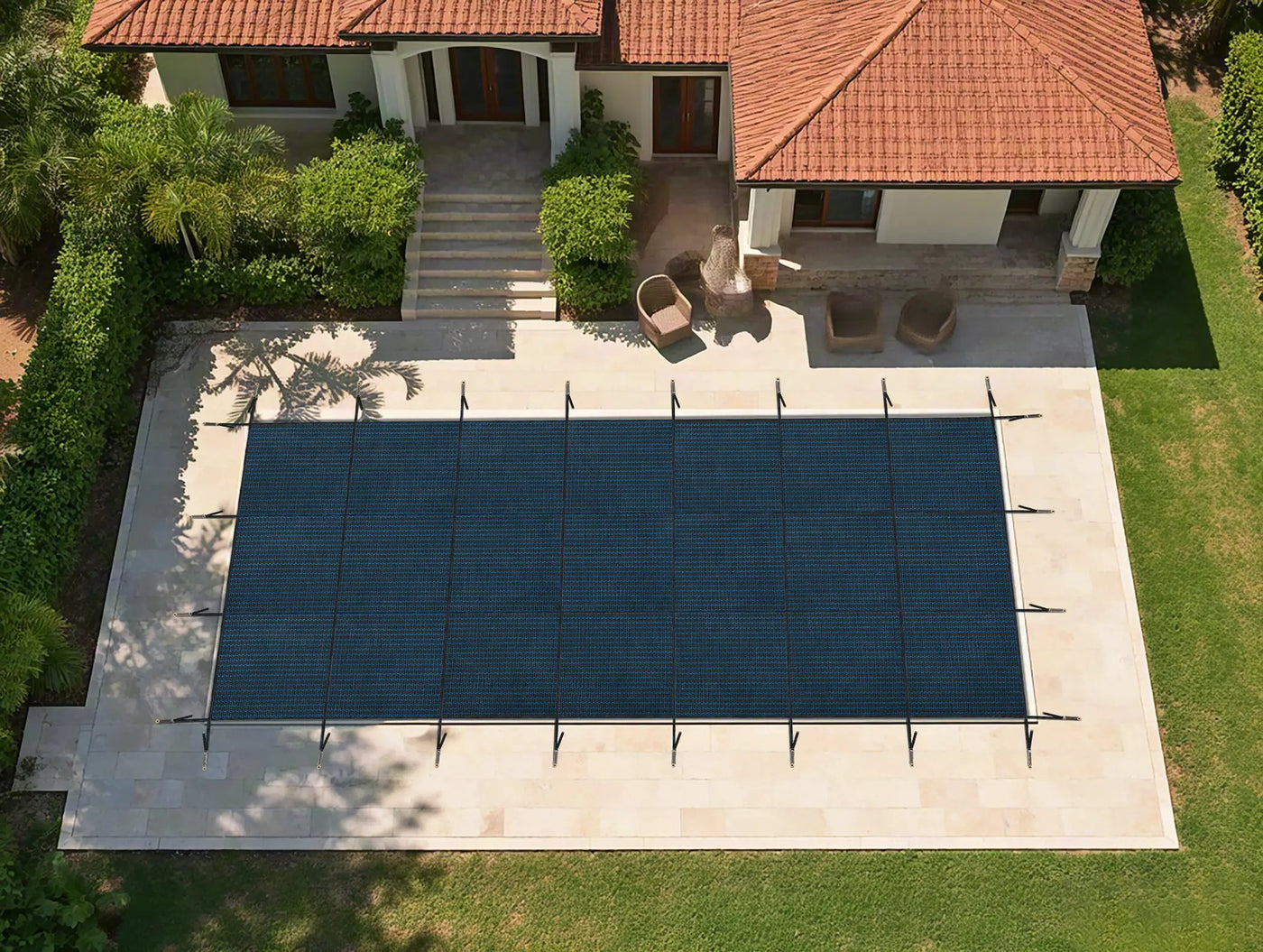 Swimming Pool Safety Cover, Fits 25x45ft Rectangular Inground Pools by HouseOfZazla