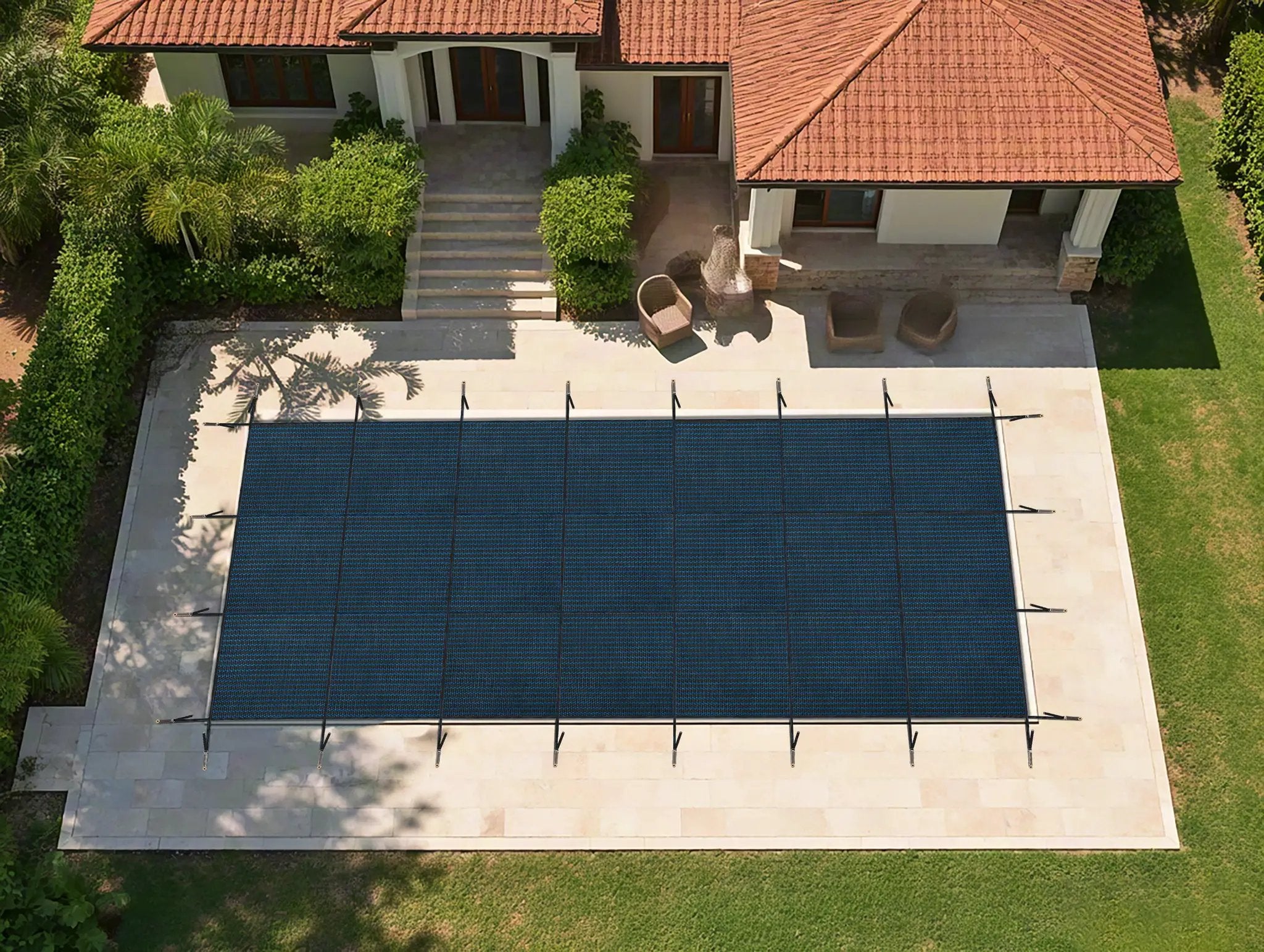 Swimming Pool Safety Cover, Fits 25x45ft Rectangular Inground Pools by HouseOfZazla