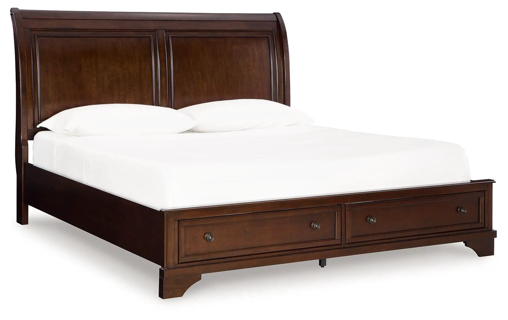 Trellington - King Sleigh Storage Bed - Brown by Unique Piece Furniture