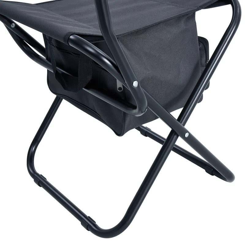 Folding Outdoor Chairs With Storage Bag, Portable Chair For Indoor, Outdoor Camping, Picnics And Fishing by HouseOfZazla