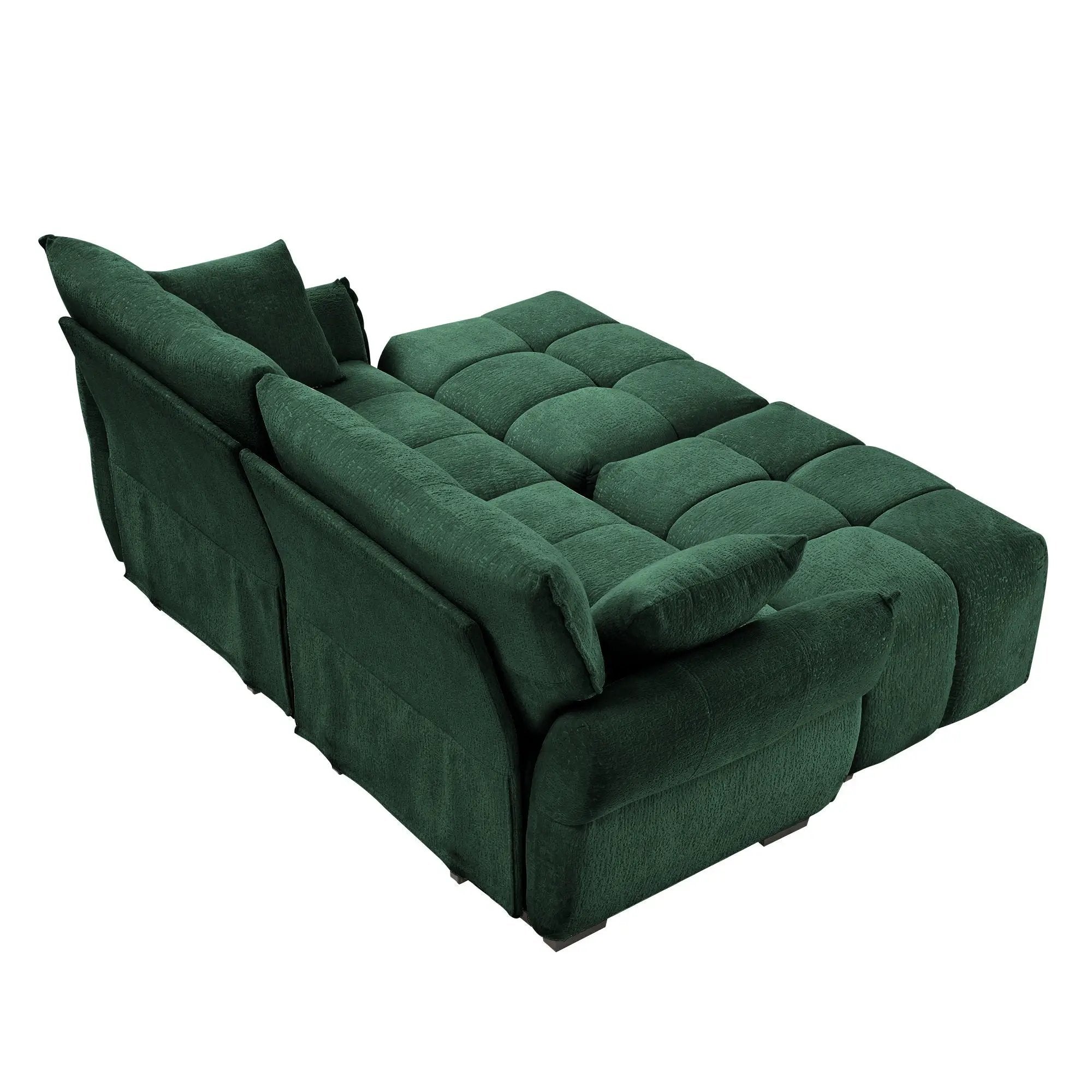 Sofa Set With Ottoman And Pillows, Textured, High Resilience Cushions by Unique Piece Furniture