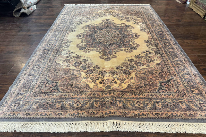 Belgium Power Loomed Wool Rug 6.9 x 9.6, Vintage Oriental Carpet by Jewel Rugs