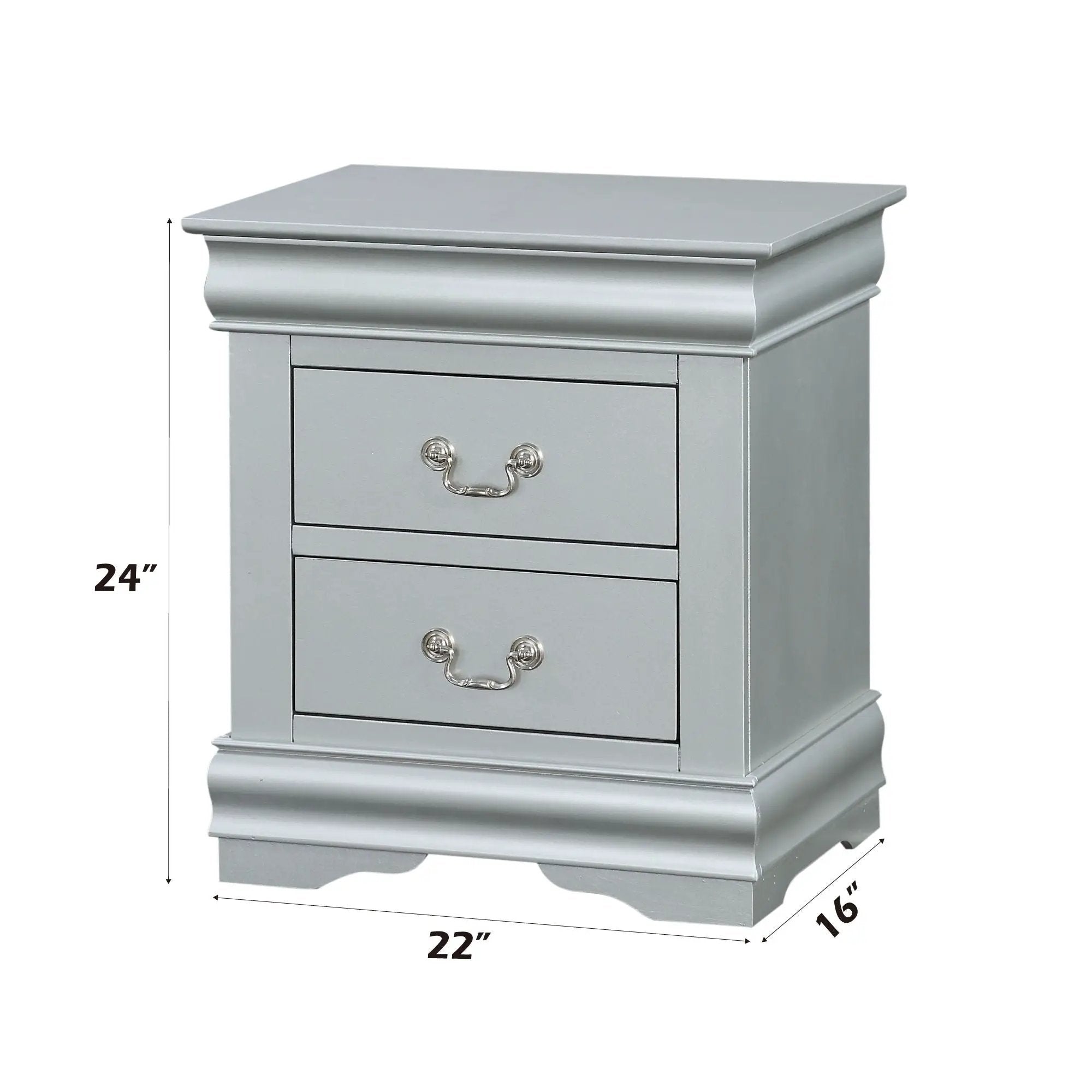 Louis Philippe III - Sleek Design Nightstand by HouseOfZazla