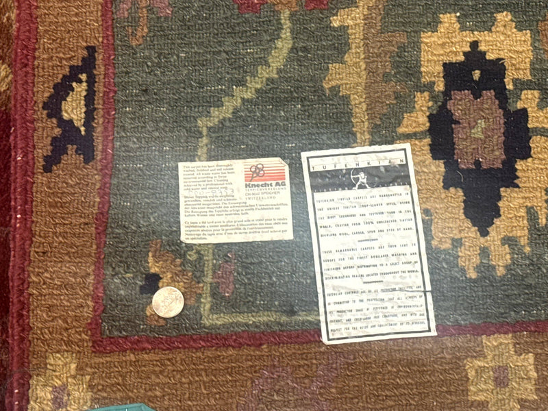 Tufenkian Rug 8x10, Tibetan Room Sized Carpet, Soft Thick Wool Pile by Jewel Rugs