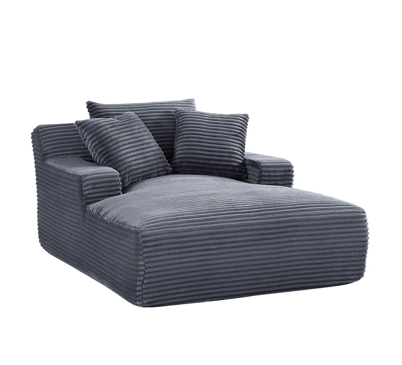 Cloudline - Oversized Chaise Lounge, Modern Comfy Couch With Full Foam Cushioning, Cozy Sleeper Sofabed by Unique Piece Furniture