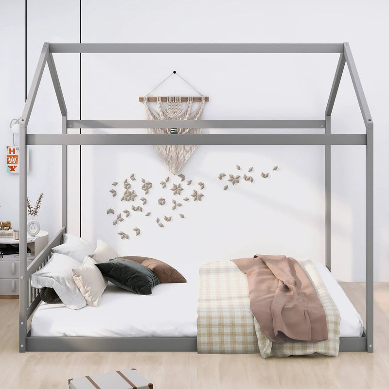 Wooden House Bed With Headboard by Unique Piece Furniture