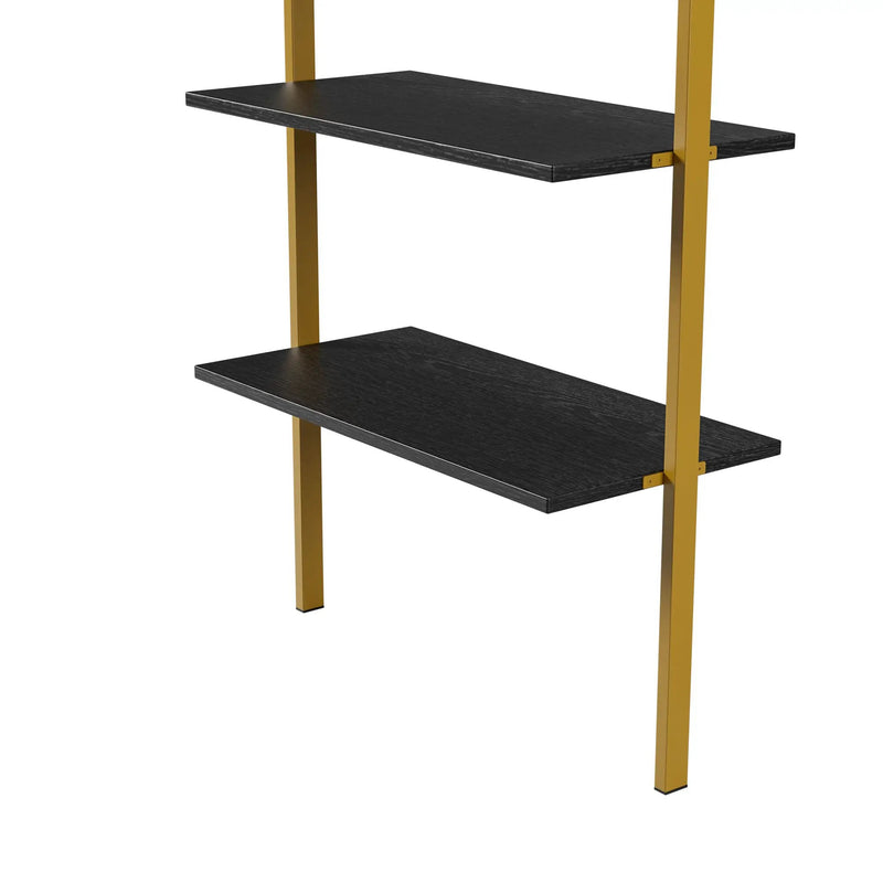 5-Tier Bookshelf Solid Wood Ladder Shelf by HouseOfZazla