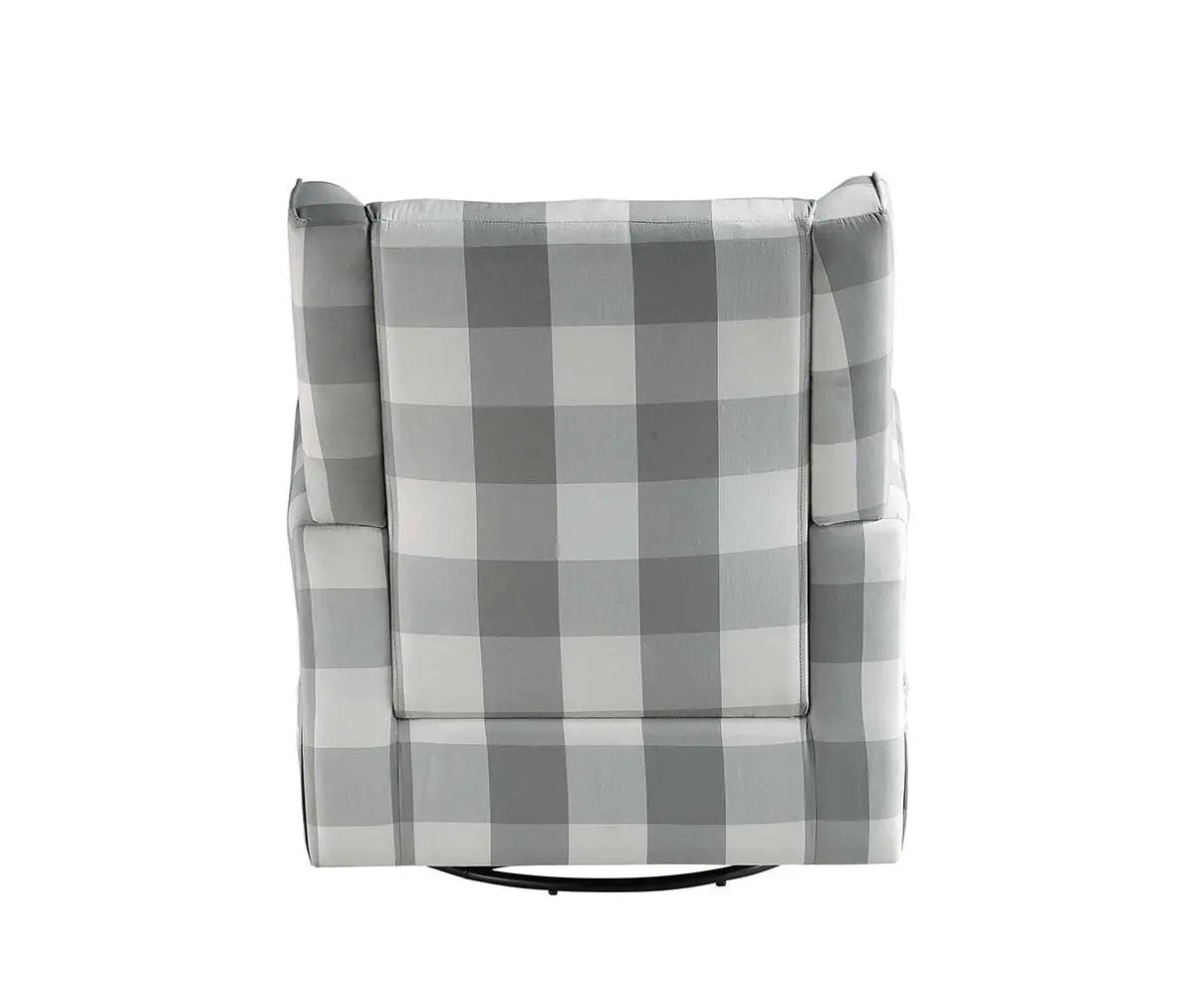Patli - Swivel Chair With Glider - Gray Fabric by Unique Piece Furniture