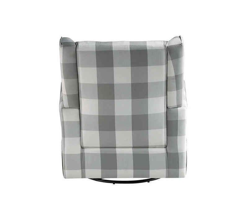 Patli - Swivel Chair With Glider - Gray Fabric by Unique Piece Furniture