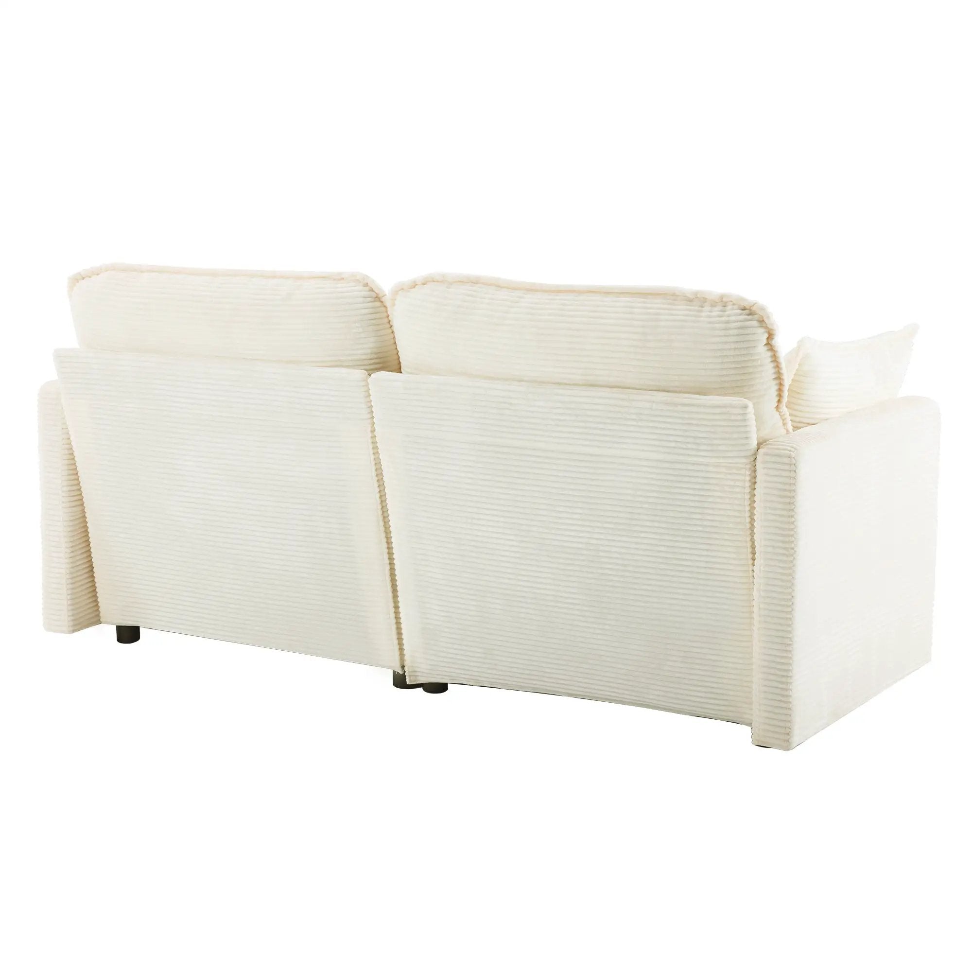 69" Plush Cloud Loveseat: Modular 2-Seater Sectional Sofa by HouseOfZazla
