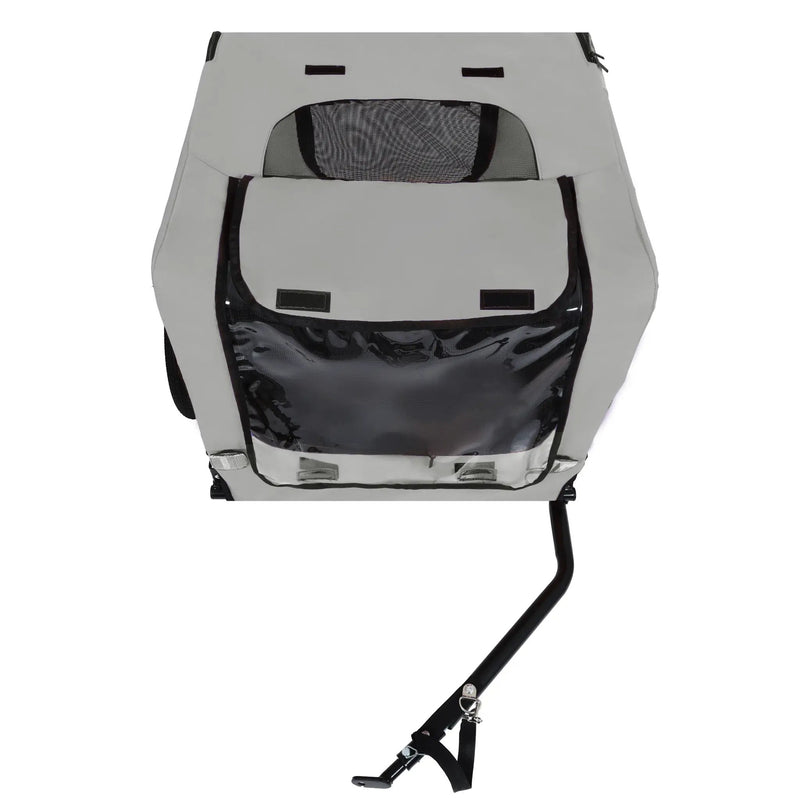 Outdoor Heavy Duty Collapsible Pet Bike Trailer with 16-Inch All-Terrain Wheels by HouseOfZazla