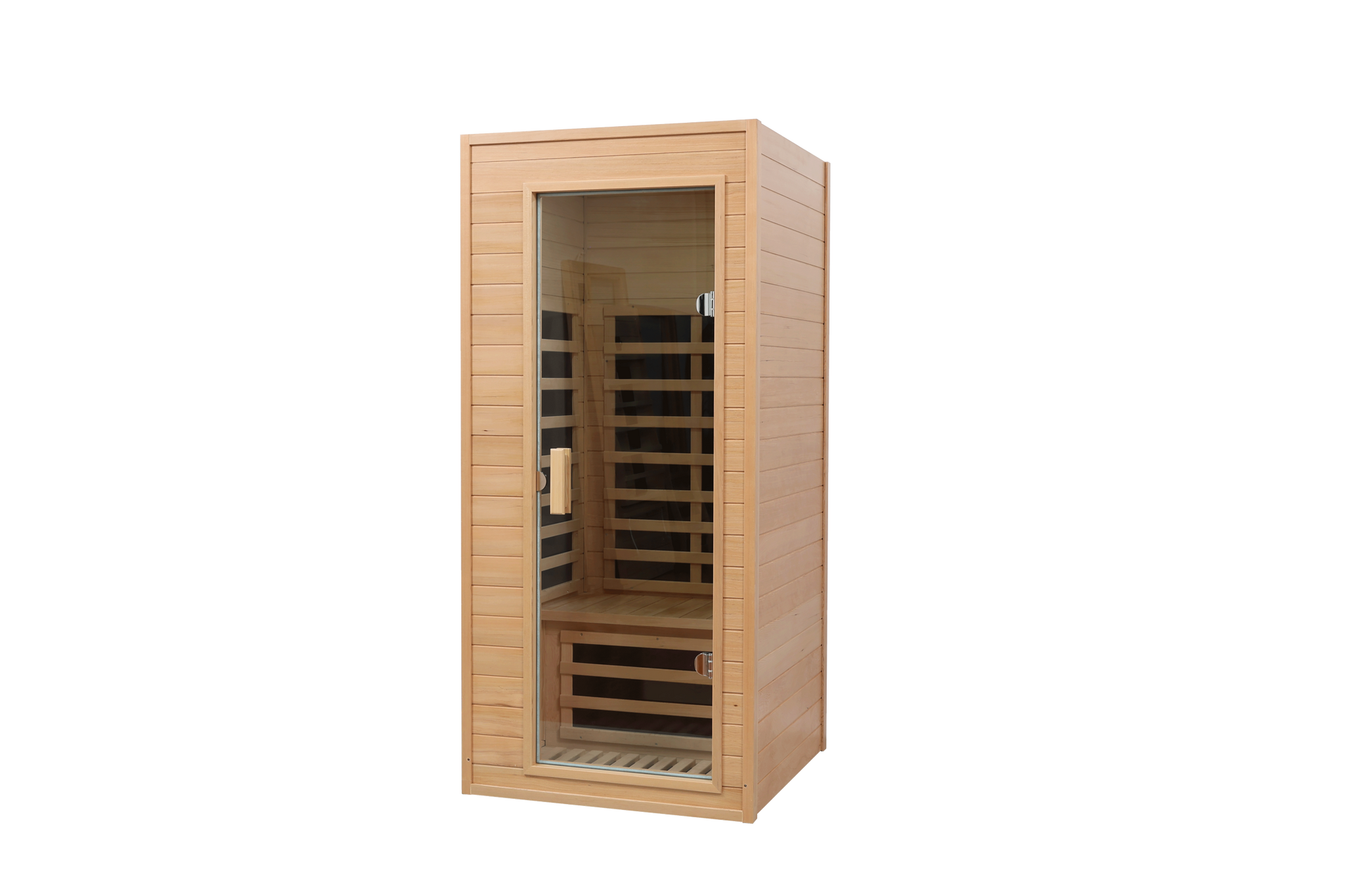 Hemlock One-person far infrared roof embedded indoor sauna room (Left & Right) by HouseOfZazla