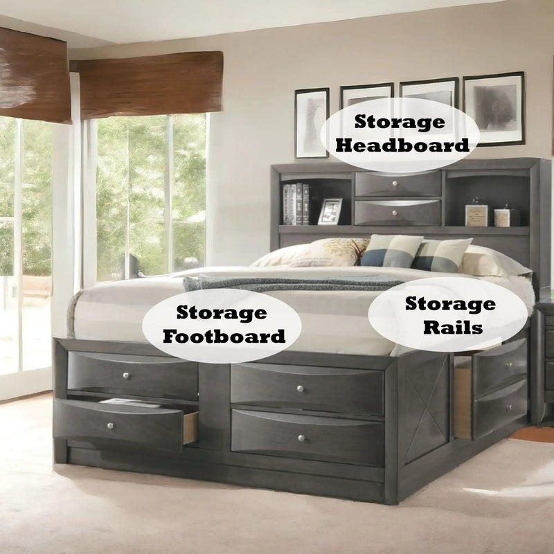 Ireland - Bed With Storage by Unique Piece Furniture