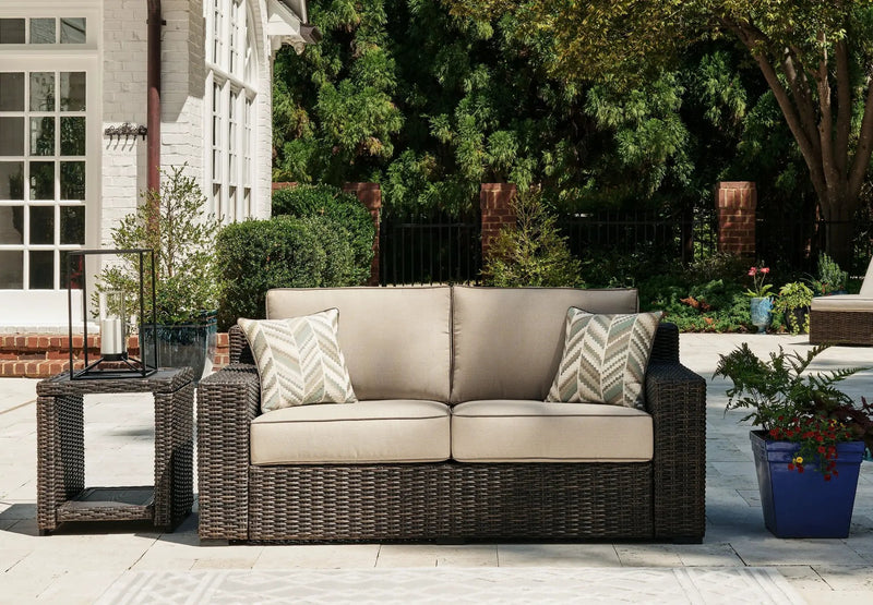 Coastline Bay - Loveseat W/Cushion - Brown by Unique Piece Furniture