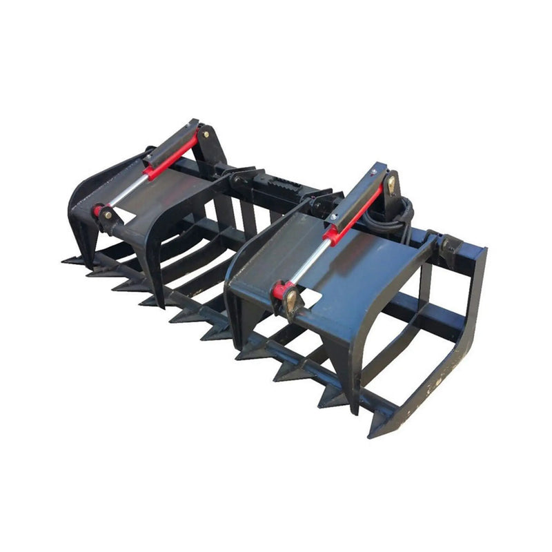 74-Inch Heavy-Duty Skid Steer Root Grapple Bucket Attachment (SAK65741) by SAKSBY WHOLESALE