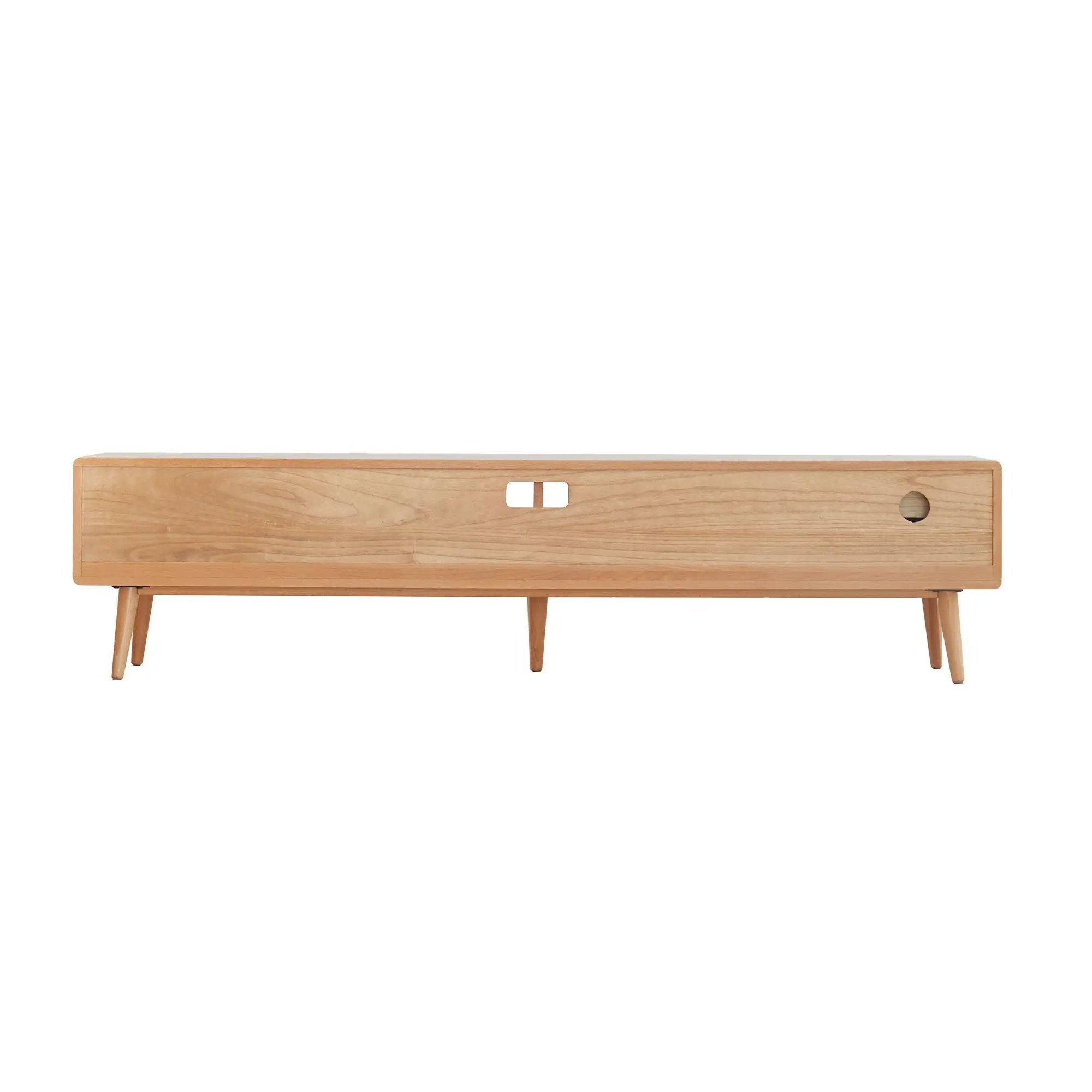 TV Cabinet With Chinese Changhong Glass Doors, Two Drawer Storage Space TV Standing by HouseOfZazla