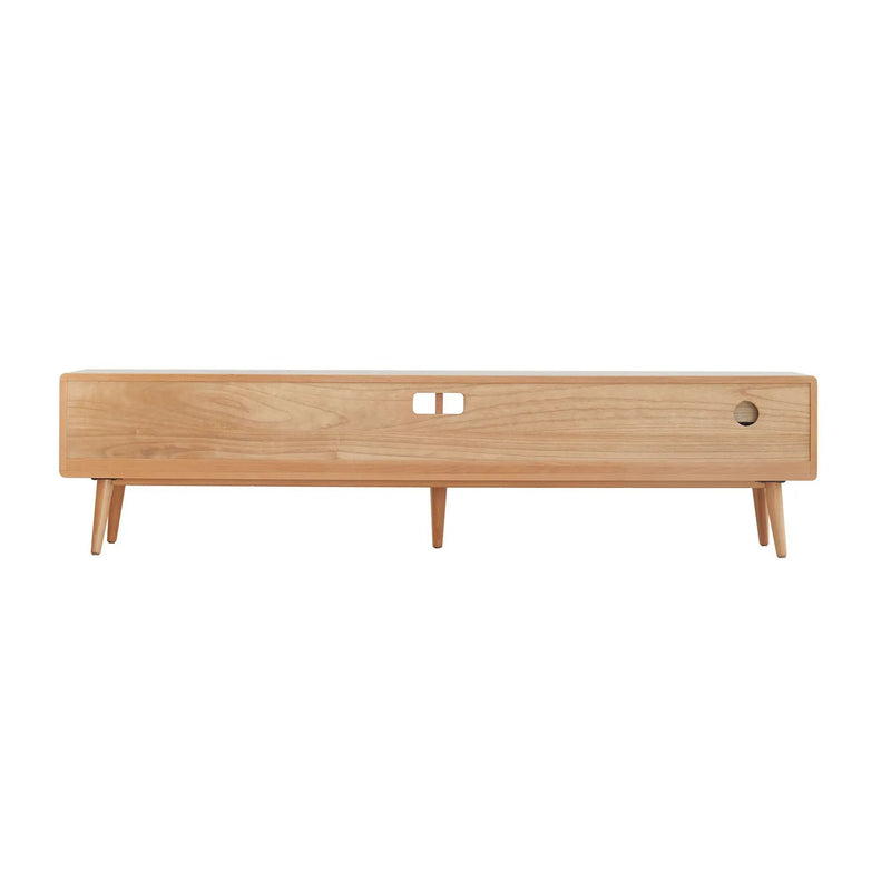TV Cabinet With Chinese Changhong Glass Doors, Two Drawer Storage Space TV Standing by HouseOfZazla