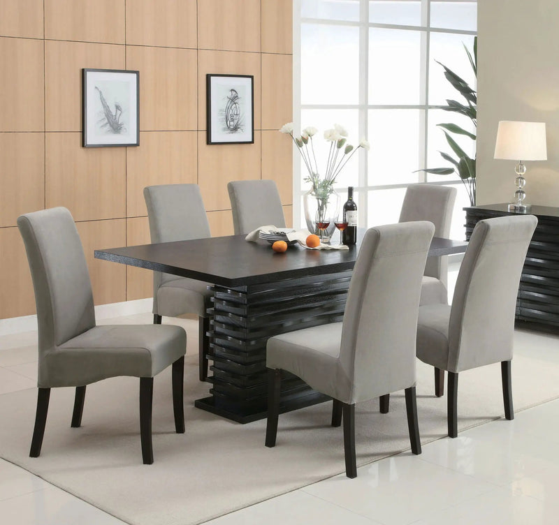 Stanton 7-piece Rectangular Dining Table Set Grey by Unique Piece Furniture