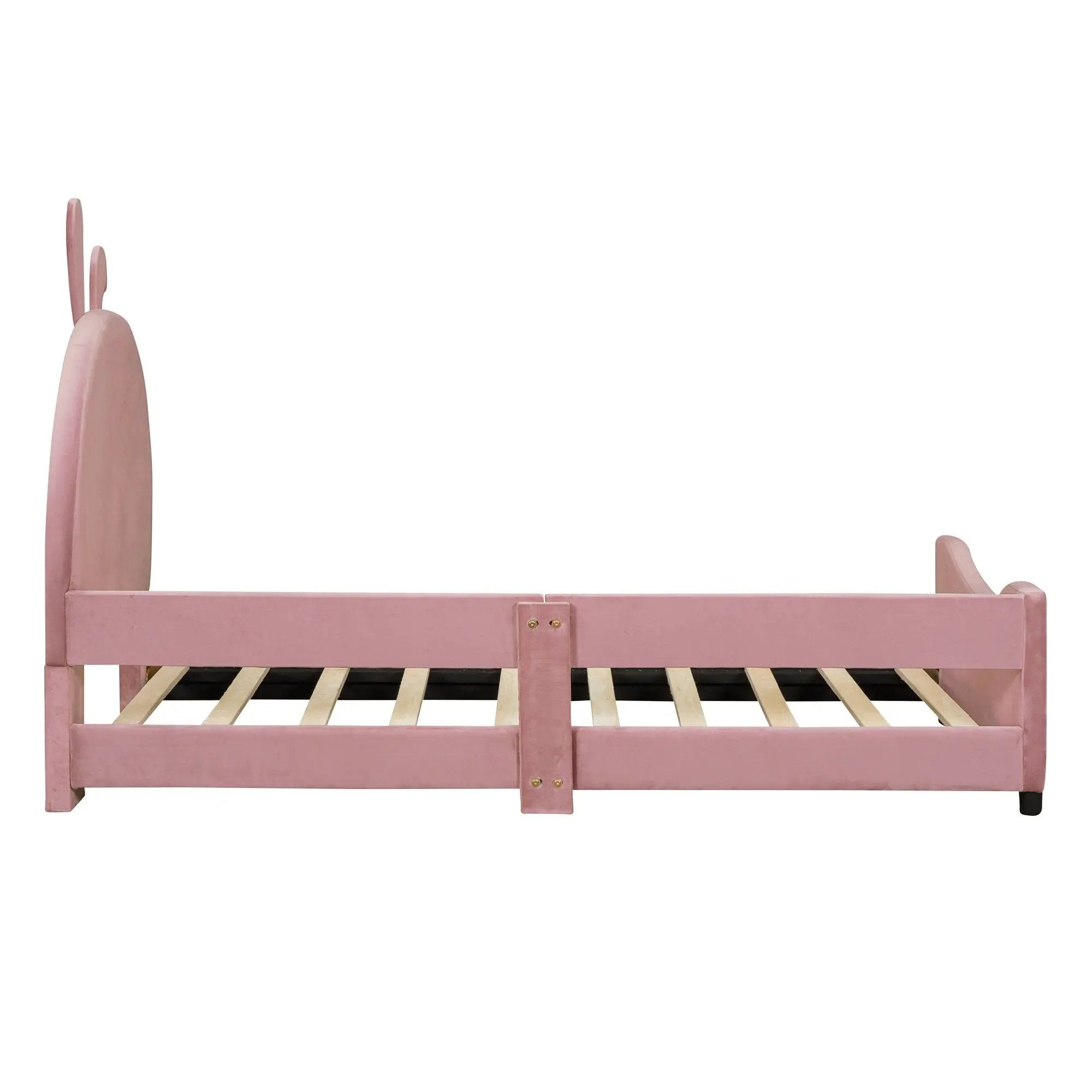 Upholstered Daybed With Rabbit Ear Shaped Headboard by HouseOfZazla