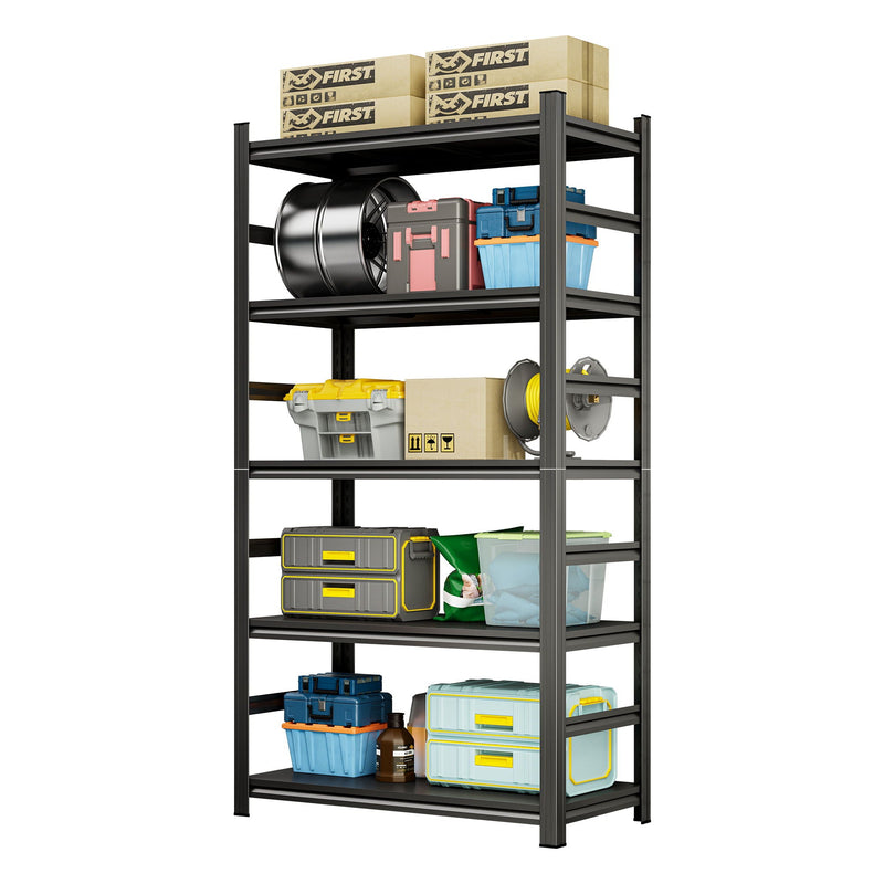 5 Tier Heavy Duty Shelving Unit Adjustable Shelving Units by HouseOfZazla