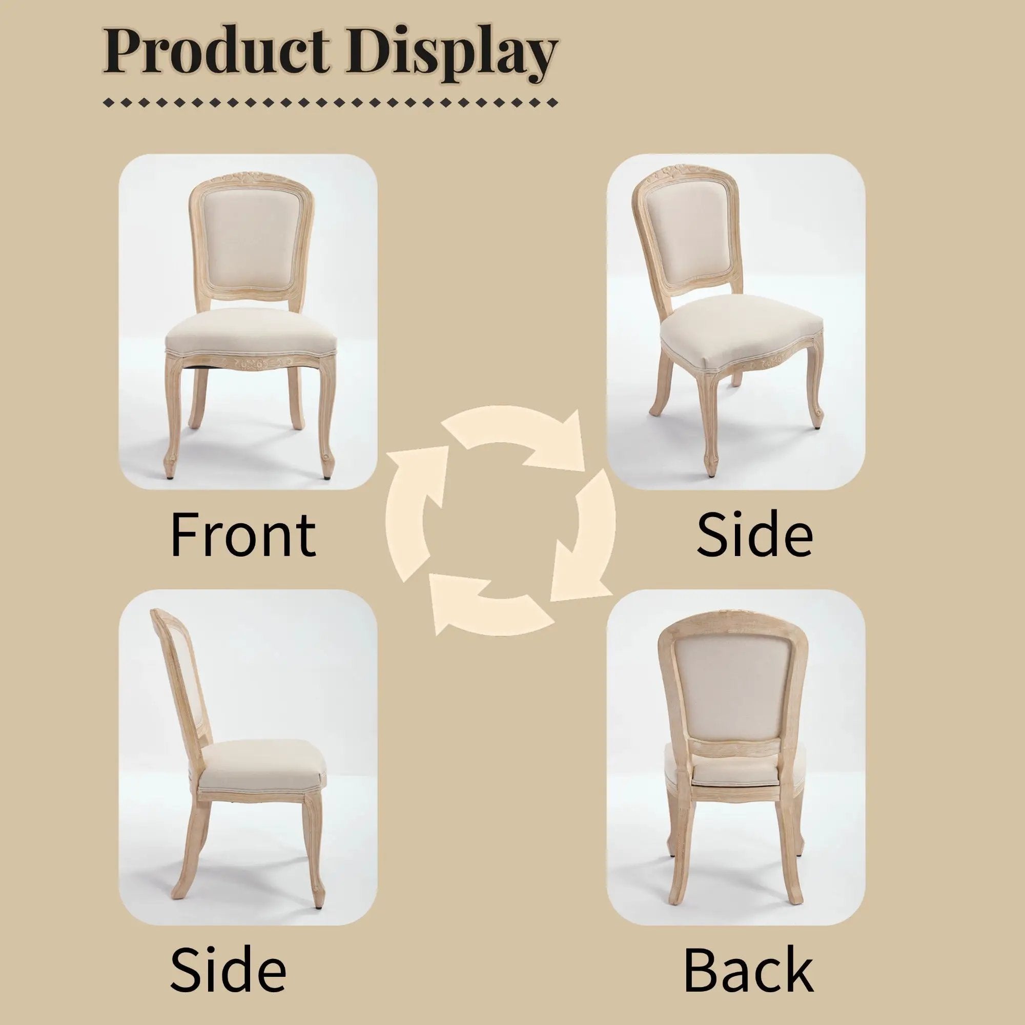 French Country Dining Chairs Set of 2 by HouseOfZazla