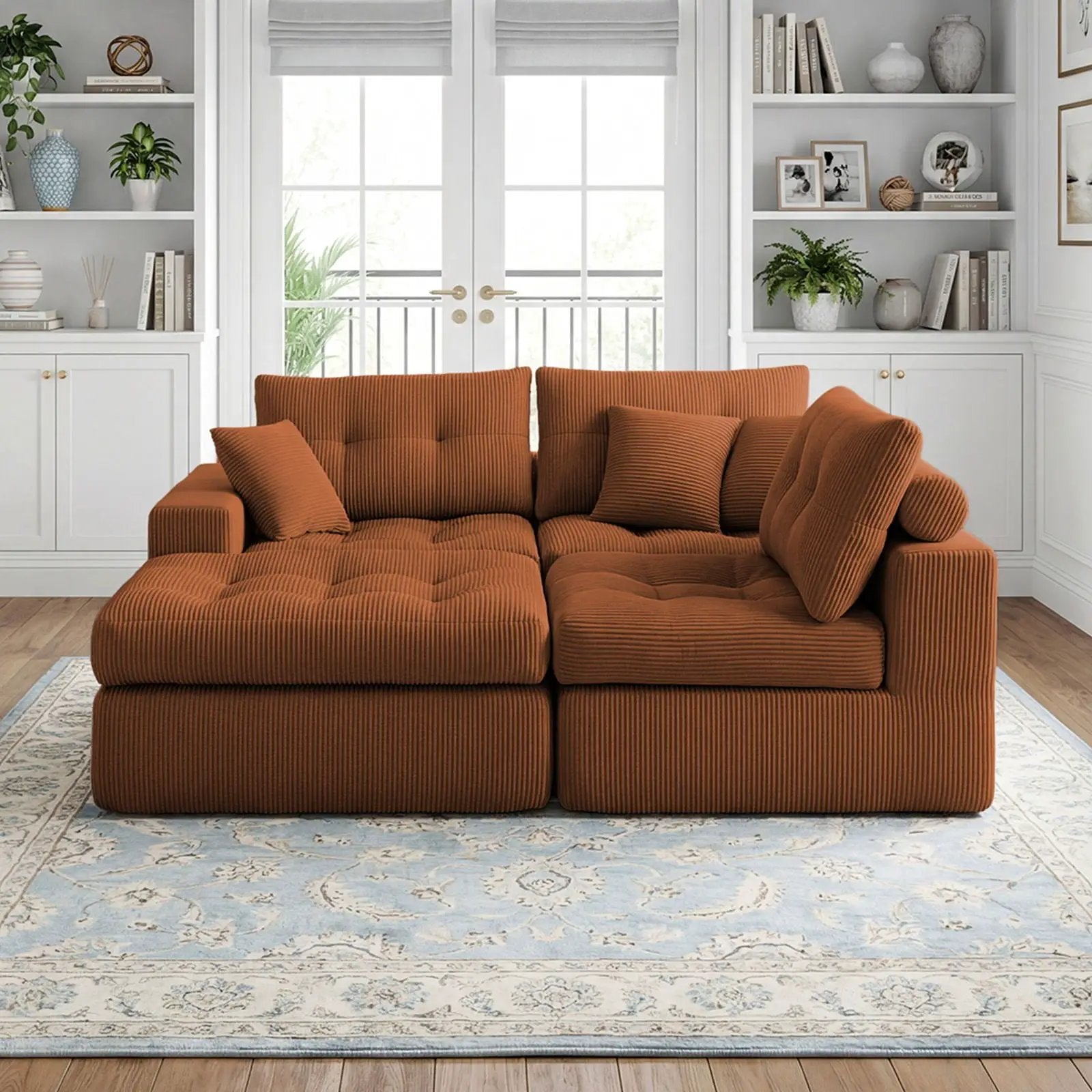 Corner Chaise L-Shaped Sectional Sofa Bed by Unique Piece Furniture