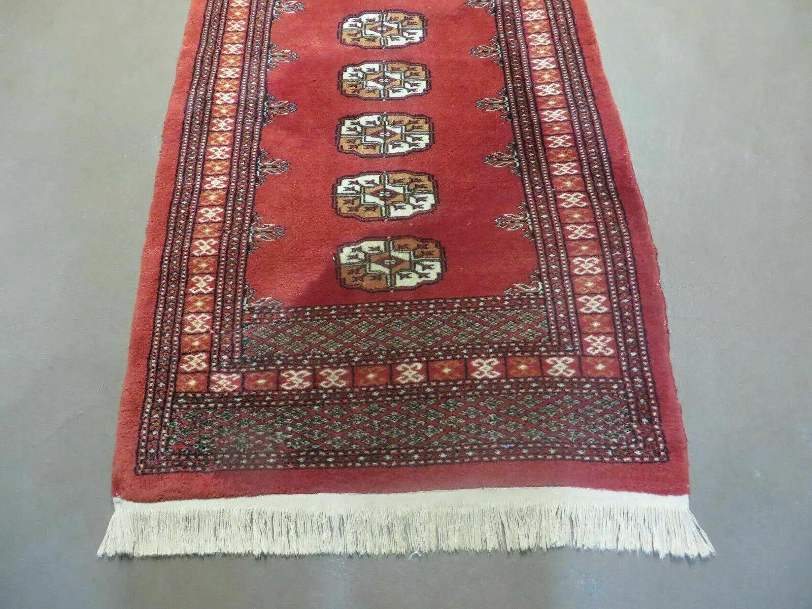 2' 8" X 10' Vintage Handmade Bokhara Turkoman Pakistani Wool Runner Rug Nice by Jewel Rugs