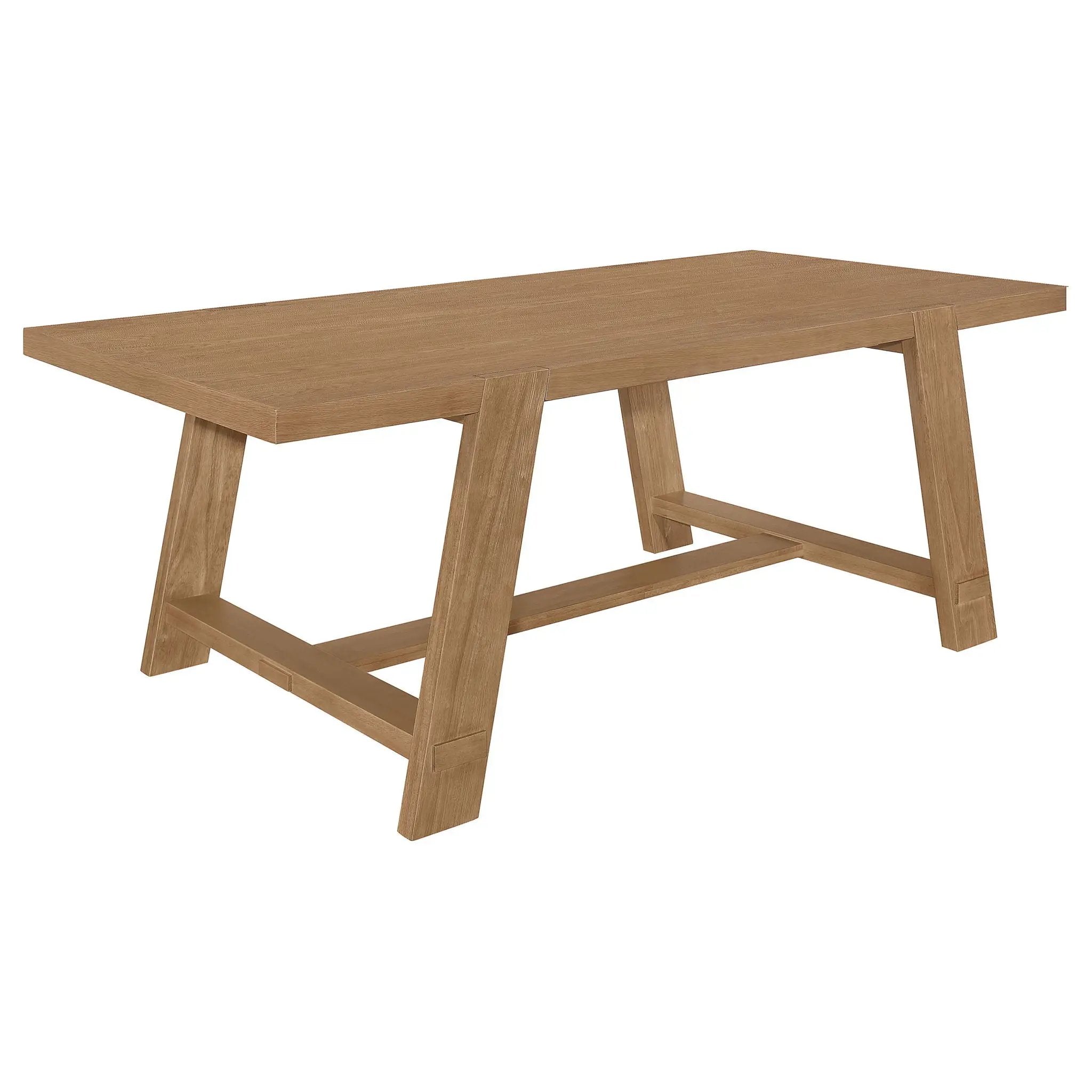 Gavilon - Rectangular Trestle Base Dining Table - Brown by HouseOfZazla