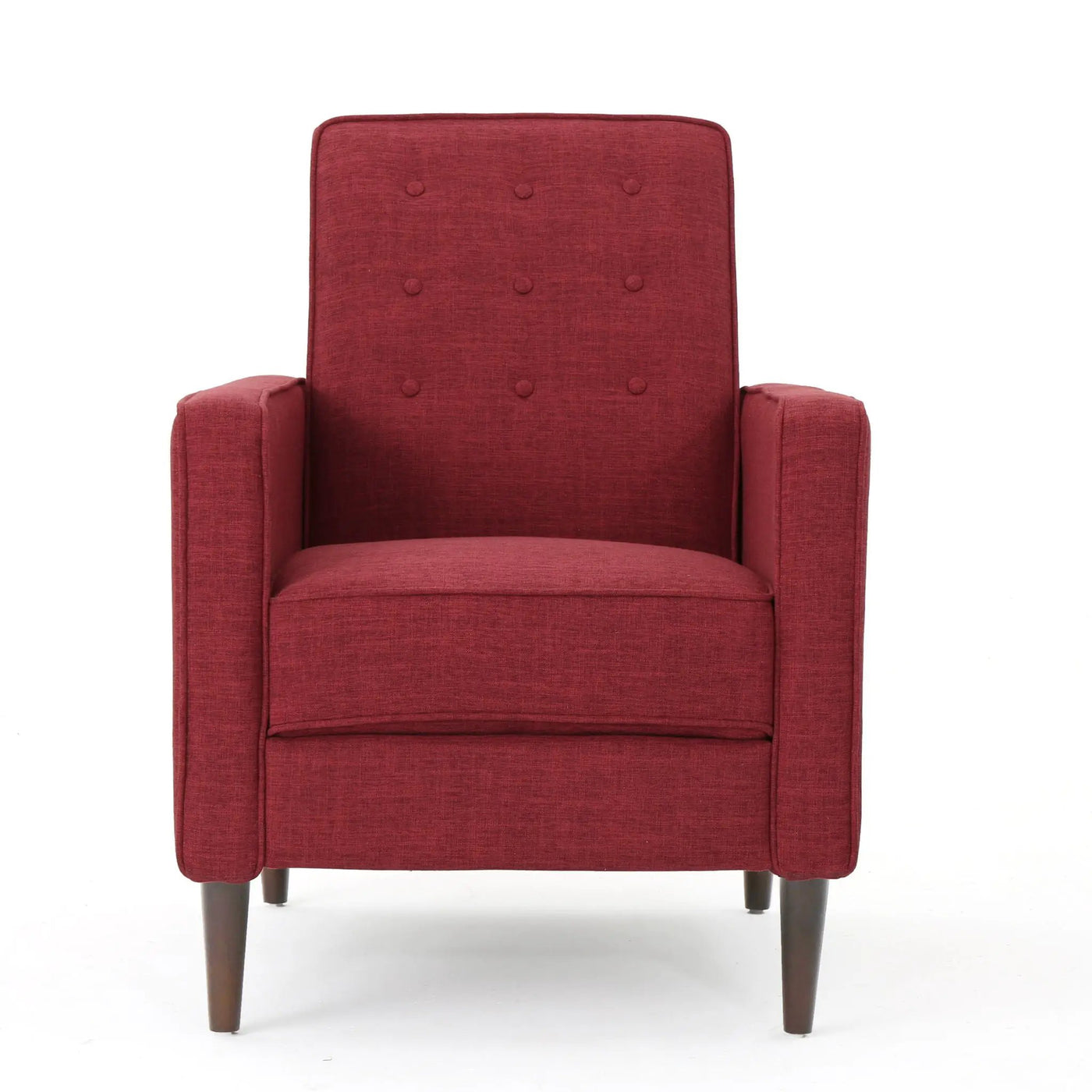 Mid-Century Modern Recliner With Button Tufted Waffle Stitch by Unique Piece Furniture