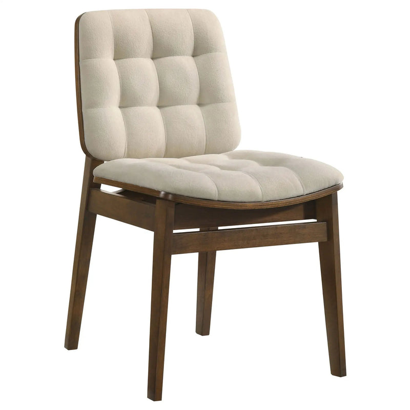 Strouse 5-piece Dining Set Cream and Walnut by Unique Piece Furniture