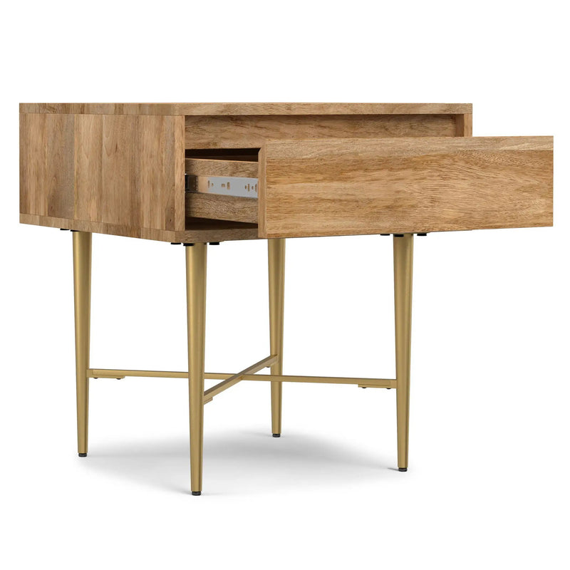 Fallon - End Table With Drawer - Natural by HouseOfZazla