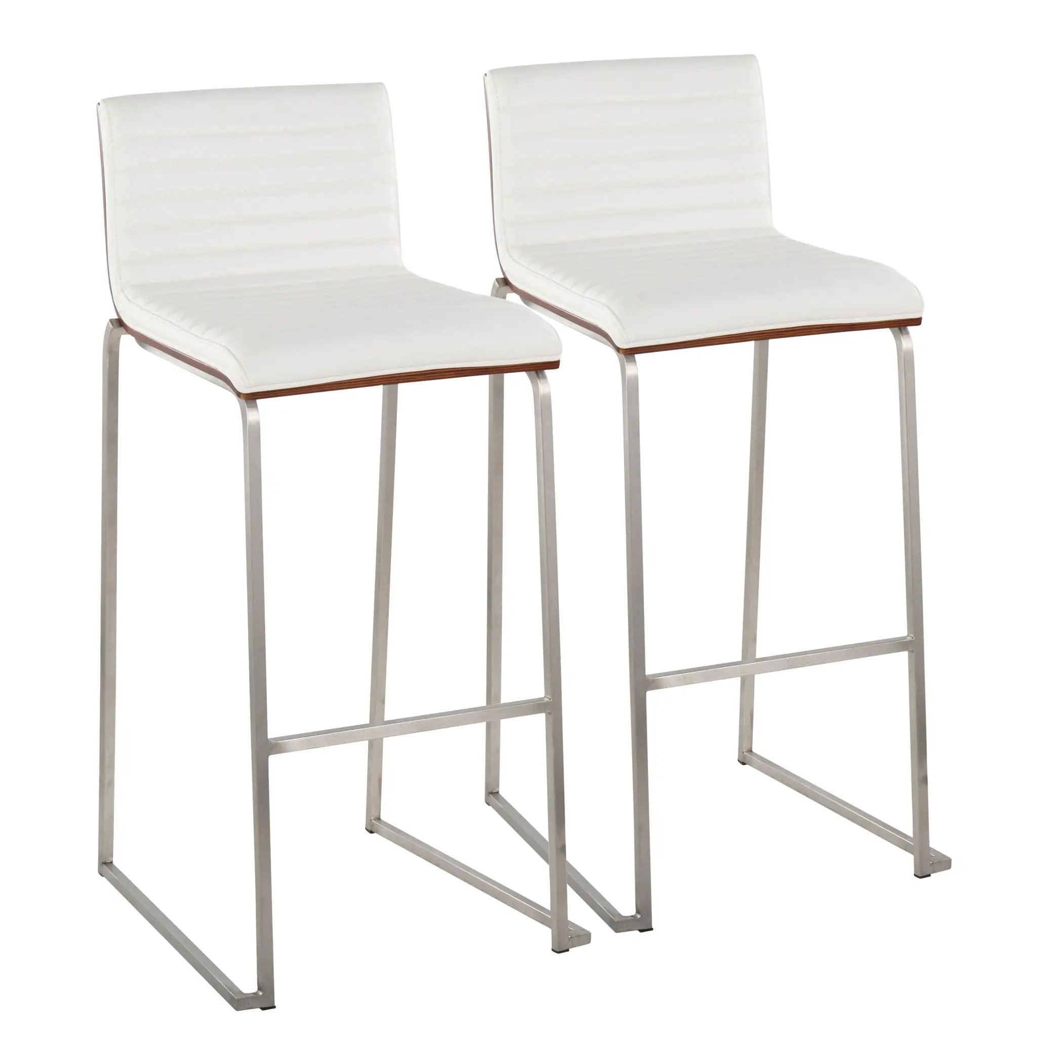 Mason Mara - Contemporary Fixed Height Barstool (Set of 2) by HouseOfZazla