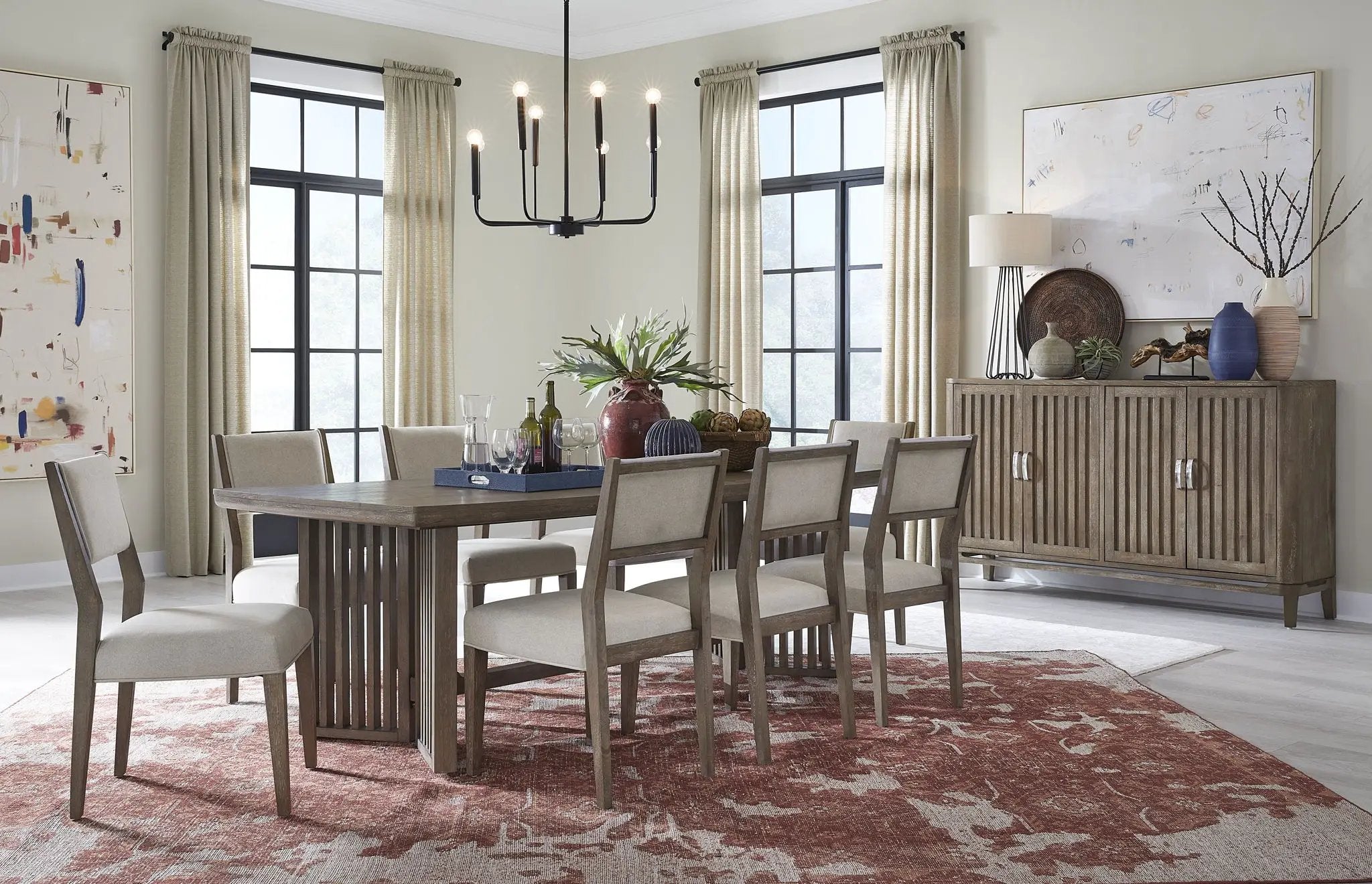 Kavanaugh - Trestle Dining Table - Weathered Kona Brown by Unique Piece Furniture