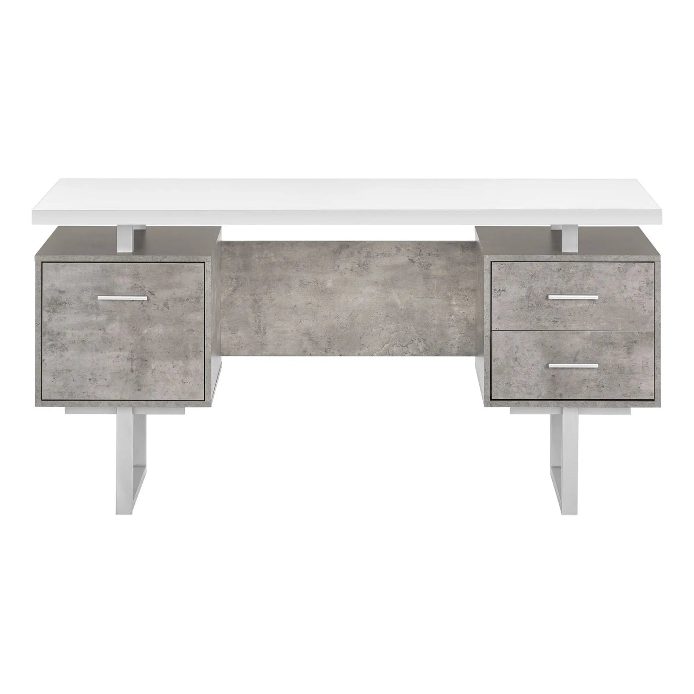 Computer Desk For Home Office, Laptop, Left, Right Set - Up, Storage Drawers, Contemporary & Modern by Unique Piece Furniture