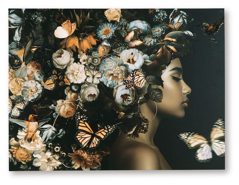 Valfer - Wall Art - Orange / Black / White by Unique Piece Furniture