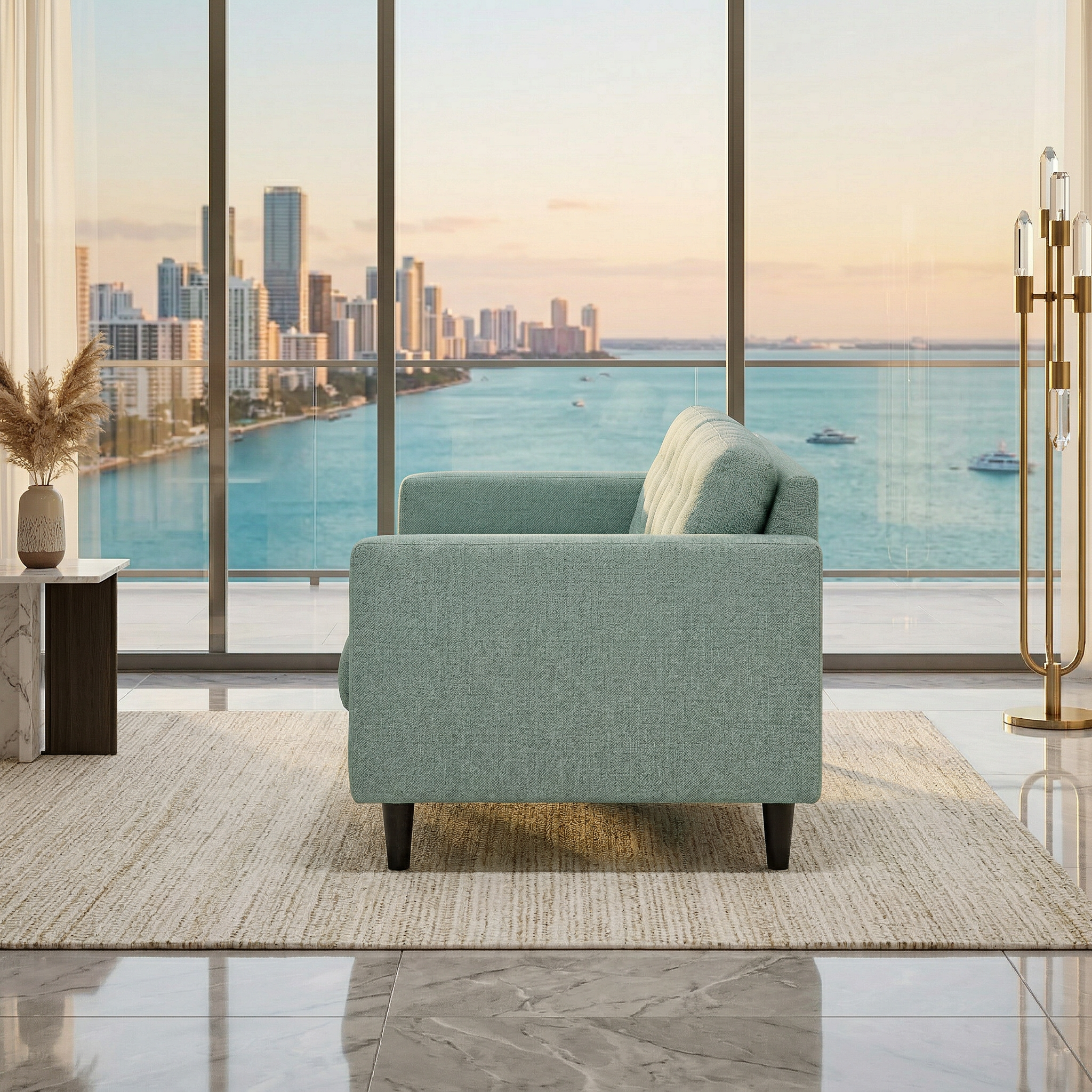 Talmadge Sofa – Made in USA, Customizable Fabrics, Quick Shipping by HouseOfZazla