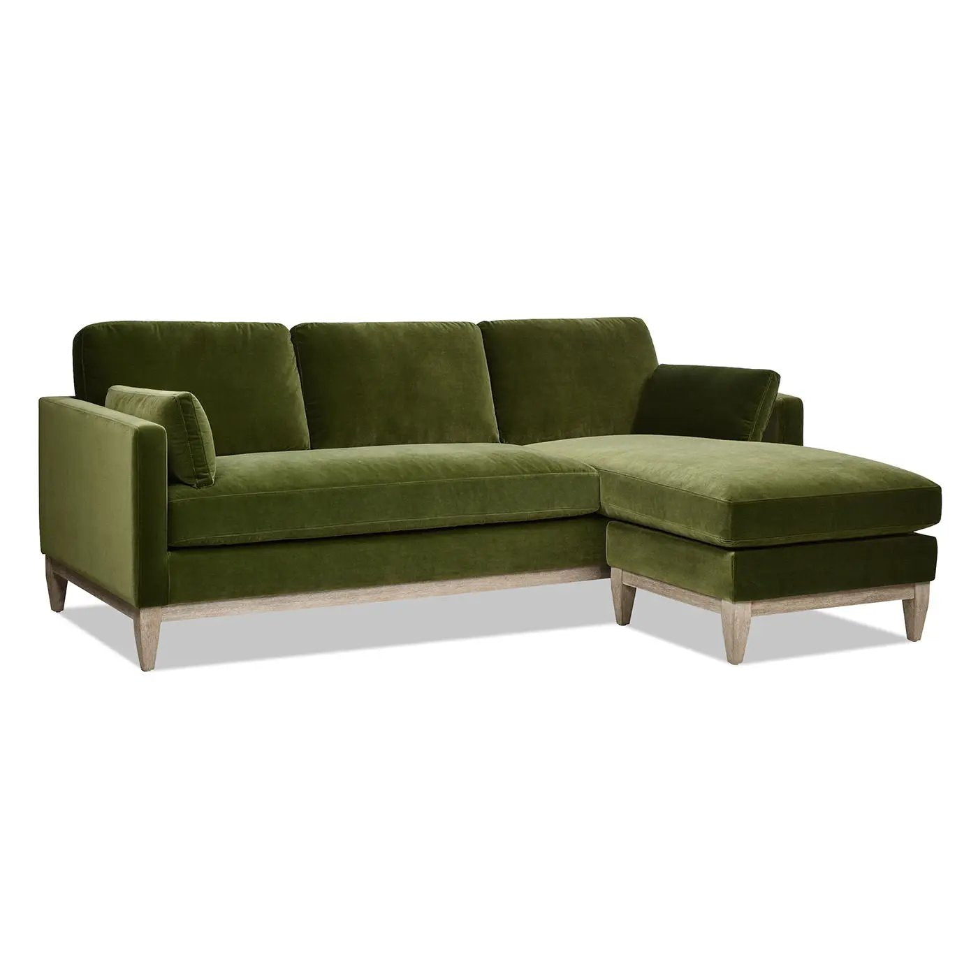 Knox - Modern Farmhouse Reversible Chaise Sectional Sofa by HouseOfZazla