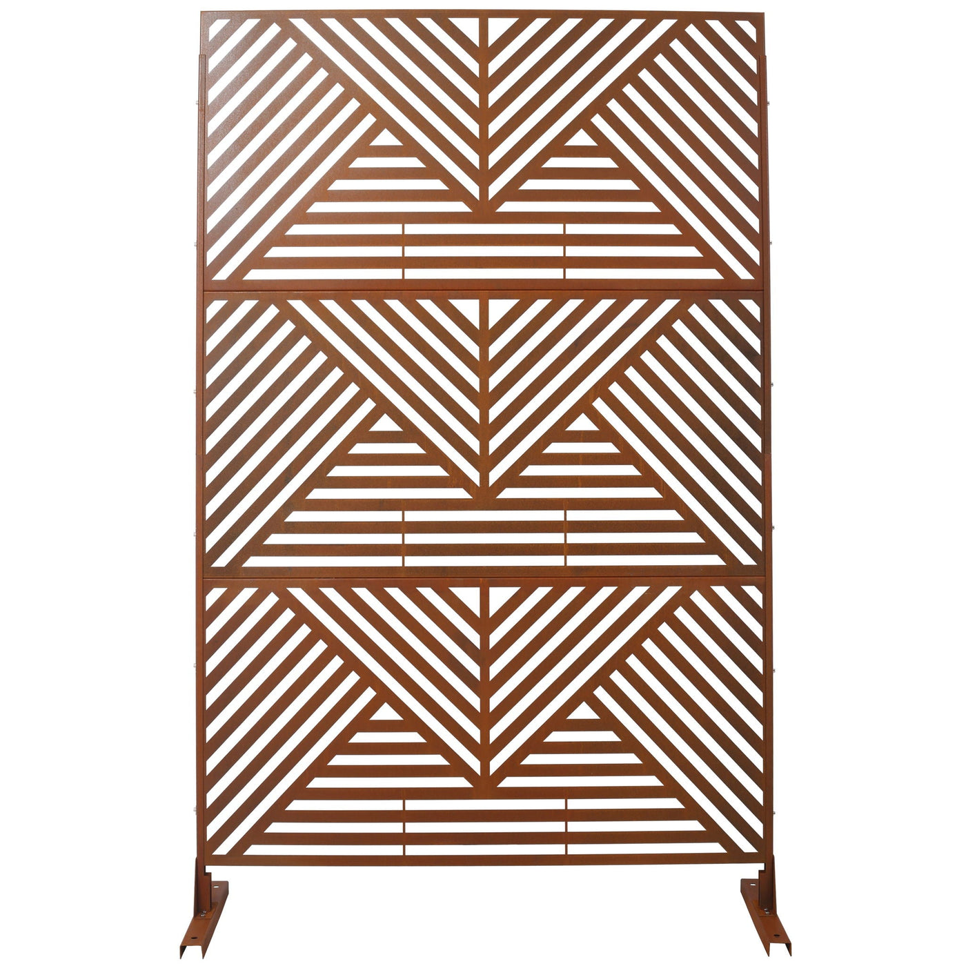 Freestanding Outdoor & Indoor Freestanding Metal Privacy Screen by Unique Piece Furniture