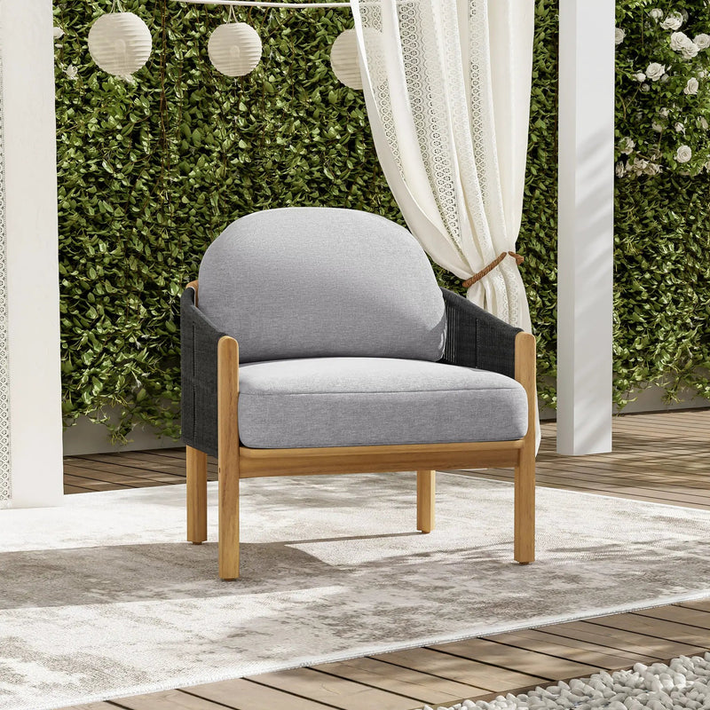 Grotta Outdoor Wood Club Chair by HouseOfZazla